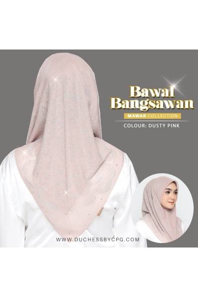 BAWAL BANGSAWAN LUXE MAWAR - DUSTY PINK